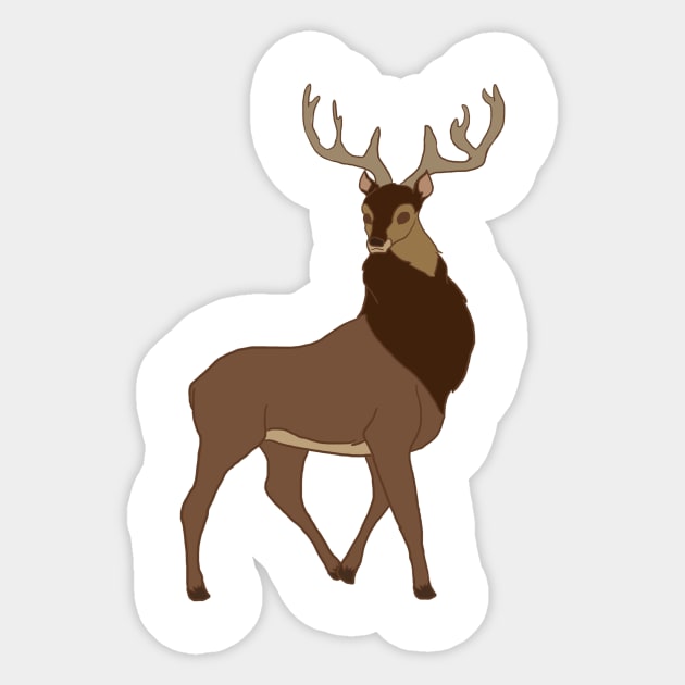 Deer Sticker by littlemoondance